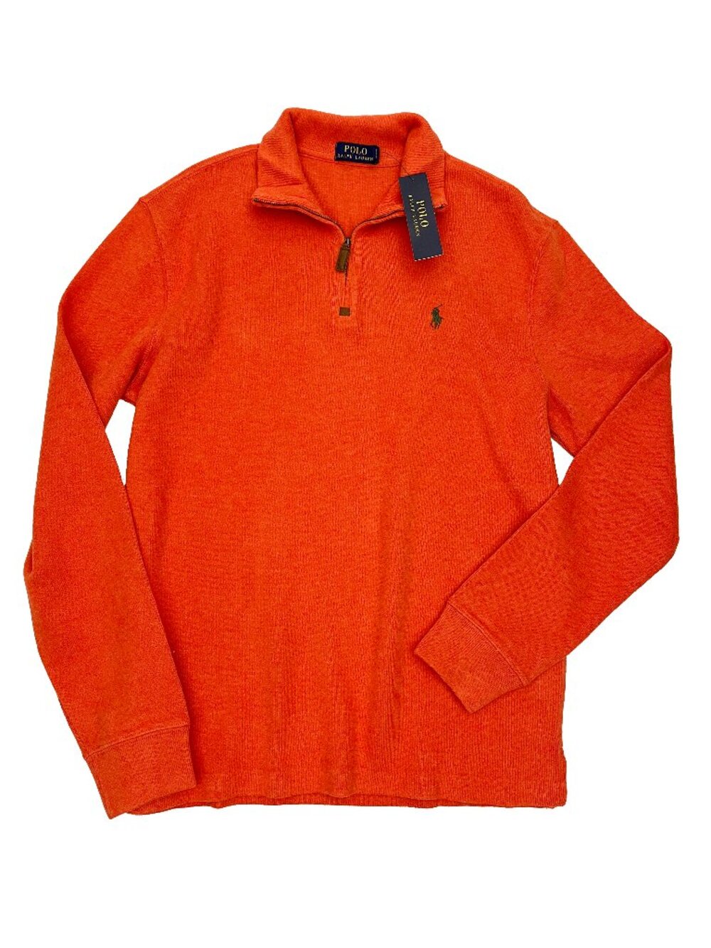 Polo Ralph Lauren NEW NWT Orange Fall Sweater Mens L